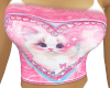 Cute Pink Kitty Top