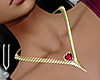 -V- Gold Torque Necklace