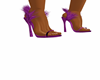 Purple Fringe Heels