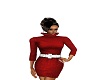 red jumper dress