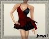 Red/black sexy dress