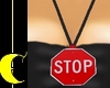 Stop Sign Necklace