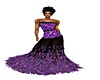 Purp/Blk Gown