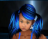 Blue N Black Child Hair