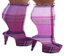 purple tartun boots