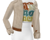 Beige Jean Jacket