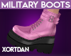 *LK* Military Boots Pink