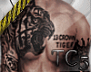 Full body tiger tattoo