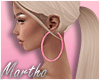 M│doll earrings pink