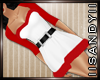 Noelle Dress White&Red