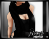 Layerable Blk Knit Scarf
