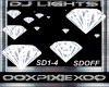 Silver diamonds dj light
