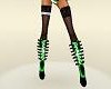 RAVE  high boots green