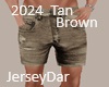 2024 Shorts Tan/Brown
