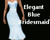 Elegant Blue Bridesmaid