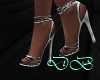 DB silver heels