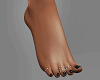 ✈ - Black Nails Feet