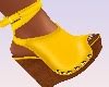 Yellow Wedge Shoes