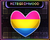 Pansexual Pride Heart