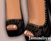 Diamond Lace Black Heels