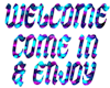 WELCOME CLUB SIGN