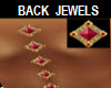 BACK JEWELS gold/red