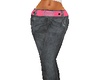 Jeans w/pink belt 
