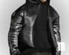 m. leather puffer