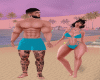 AR| Bikini blue Couple