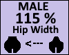 Hip Scaler 115% Male