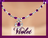(V) Purple necklace