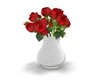 red rose vase