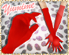 [Y] Red Long Gloves
