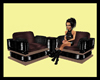 Choco/Black Mini Chairs