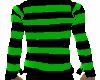 green/black stripy shirt