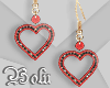 Red Heart Earrings