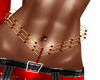belly chain red diamond