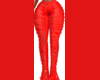 Red lace pants