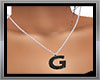 Necklace with  letter G