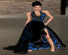 Gown Black&Blue Sparkles