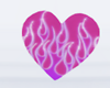 Pink Flame Heart