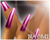 Metallic Pink Nails
