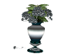 Teal & Steel Flower Vase