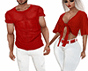 Couple red top*M