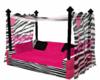 Hot Pink Zebra Couch