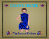 (JD) Blue Zebra Dress