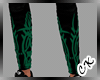[CK] Black Green Jeans