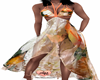 Peach Flower Dress