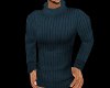 Aqua Turtleneck Sweater