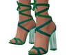 green lucite heels